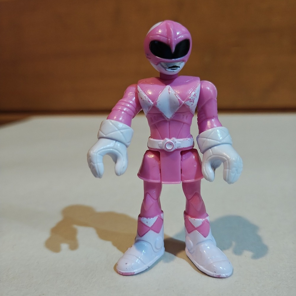 Imaginext Power Rangers PINK RANGER Mini Figure Pterodactyl Zord Toy Cake Topper